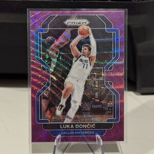 2021-2022 Luka Doncic Purple Wave Panini Prizm. Mint condition. Dallas Mavericks